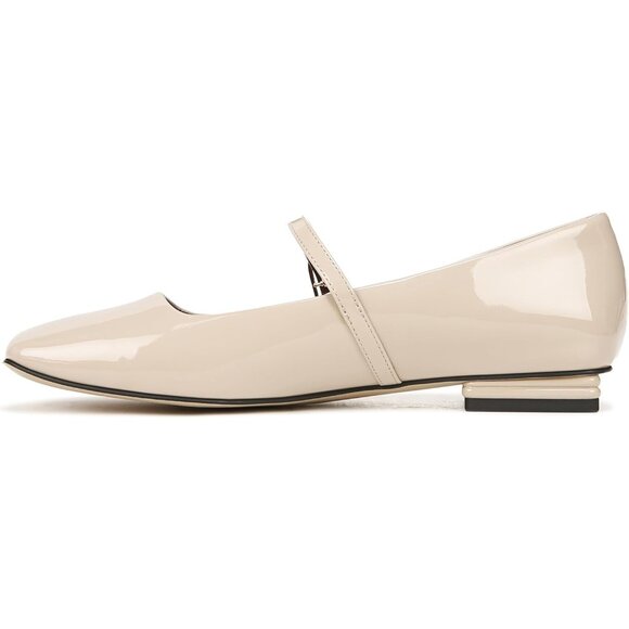Franco Sarto Womens Beige Patent Faux Leather Tinsley Mary Jane Ballet Flats - Picture 9 of 9